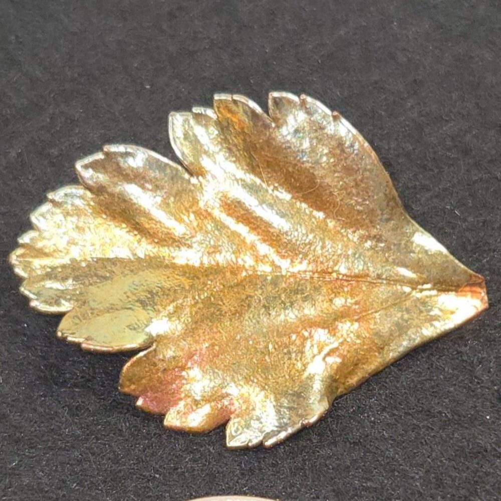 Real Leaves Copper Leaf Pin
